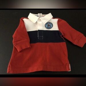 Gymboree Boys Long Sleeve Polo Shirt Size 3-6 months